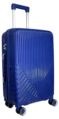 Produktbild von Hartschalen-Trolley Reisekoffer (M/L/XL/XXL oder Set) mit 4 Doppel-Rollen (Handgepäck 54 cm, Blau)