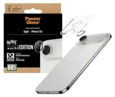 Produktbild von PanzerGlass ® Hoops® Kameraschutz Transparent iPhone Air, Apple, Apple - iPhone Air, Trockene Anwendung, Kratzresistent, Schockresistent, Transparent, 1 Stück(e)