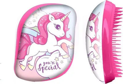 Produktbild von EUROSWAN Handhaarbürste Einhorn 9x6 cm
