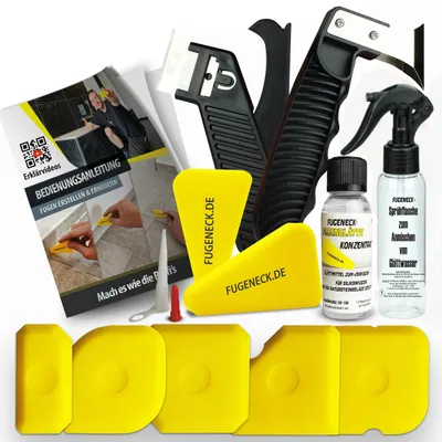 Produktbild von FUGENECK® - Das perfekte Fugenerneuerungs-Set mit allem was du brauchst- Für Anfänger und Profis mit Anleitung (FUGENECK Fugenerneuerungsset)