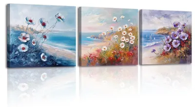 Productafbeelding van Solidchoice - Set van 3 Aesthetic Canvas Schilderijen