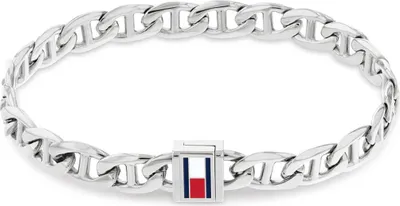 Obrázok produktu pre Pánsky náramok z nerezovej ocele s detailom loga, Tommy Hilfiger model: 2790645