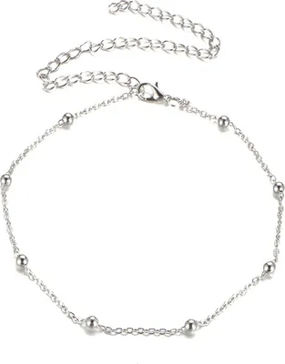 Produktbild von Halskette Mode Perlen Frauen Halsband Halskette Schmuck Zubehör für Party-Silber