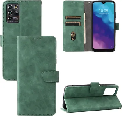 Produktbild von König Design Hülle kompatibel mit ZTE Blade V30 Vita Kunstleder Handyhülle - Handy Case Grün