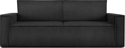 Produktbild von KONSIMO Schlafsofa in Pet Friendly Cord-Stoff mit Armlehnen "NAPI", Dunkelgrau, Cordstoff, Loft, 228x89x101 cm