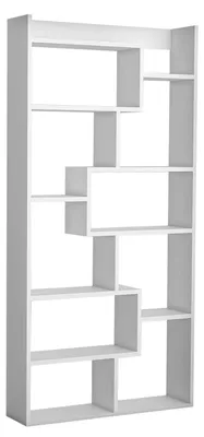 Produktbild von Holz Bücherregal "Kuttap" - 90 x 22 x 182 cm - Weiß