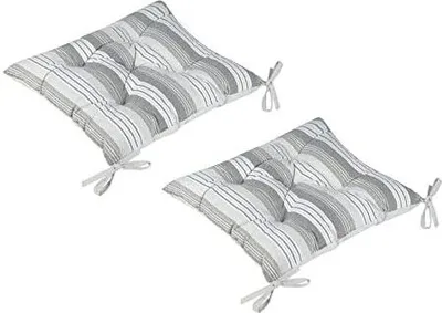 Produktbild von Meradiso 2X Sitzkissen Sitzauflage Stuhlkissen Dekokissen Bodenkissen Auflage 40 x40 cm mit 5-Punkt-Steppung