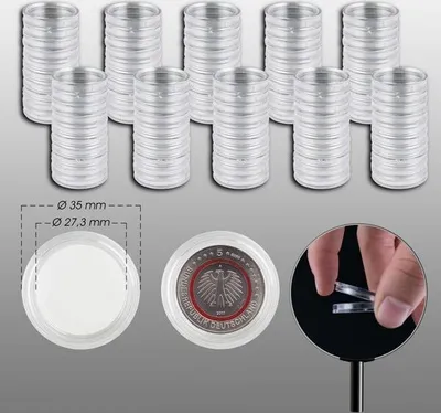 Produktbild von Prophila Collection 100 Münzkapseln Innendurchmesser 27 mm