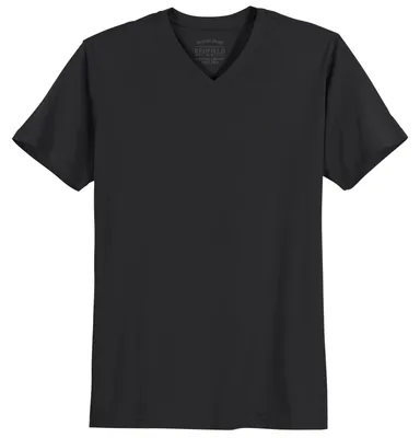Produktbild von XXL T-Shirt schwarz V-Neck Redfield Quentin