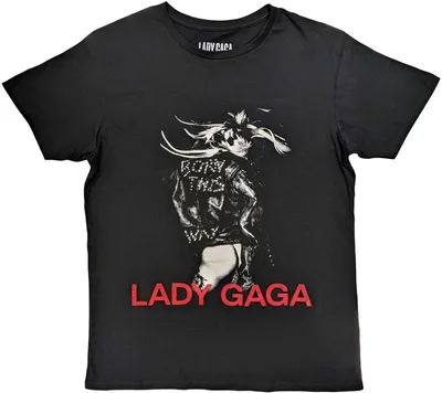 Produktbild von Lady Gaga - T-Shirt für Herren/Damen Uni RO9185 (XL) (Schwarz)