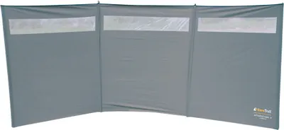 Produktbild von EuroTrail Windbreaker S Windschutz 375x150cm mit Fenster Farbe: Grau