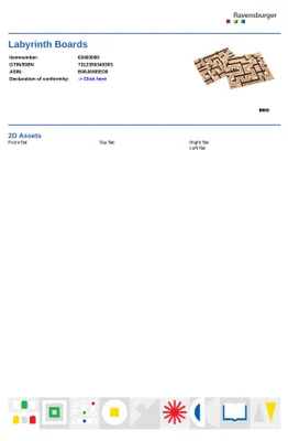 Image de Plaques de rechange pour labyrinthe, 2 pièces BRIO 63403000