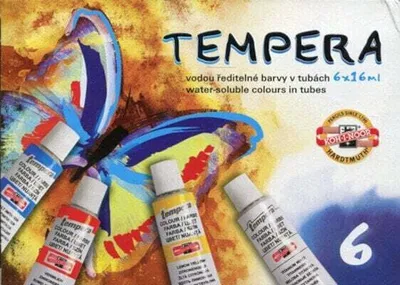Zdjęcie produktu dla Farby Tempery 162547 16Ml 6 Kolorowe 5129