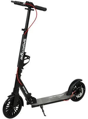 Immagine prodotto di Cityroller in alluminio, pieghevole e regolabile | Colore: nero | Dimensioni: 39x91x100 cm