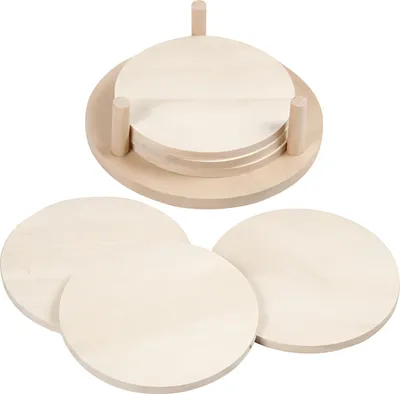 Produktbild von creativ company Holzuntersetzer rund Ø9,5cm 6 Stück