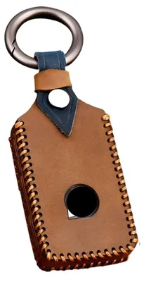 Image de Housse de protection en cuir pour clés de voitures Volvo, compatible avec les modèles à 3 boutons