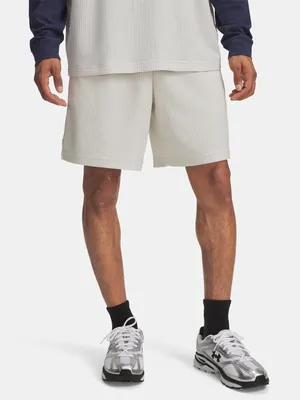 Produktbild von Under Armour UA Rival Waffelshorts für Herren – Weiß 3XL