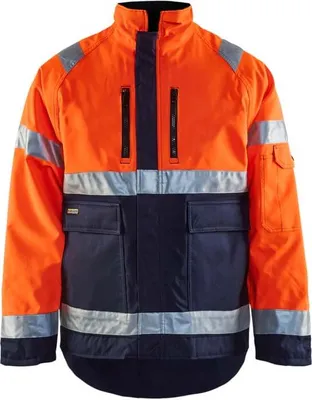Produktbild von Blakläder High Vis Winterjacke 4827 1977 in div. Farben, Farbe:orange/marineblau, Größe:XL