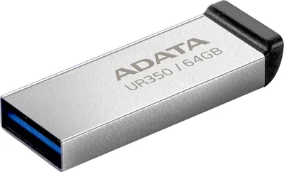 Zdjęcie produktu dla ADATA UR350, 64 GB, USB Typu-A, 3.2 Gen 1 (3.1 Gen 1), 100 MB/s, Bez zatyczki, Czarny