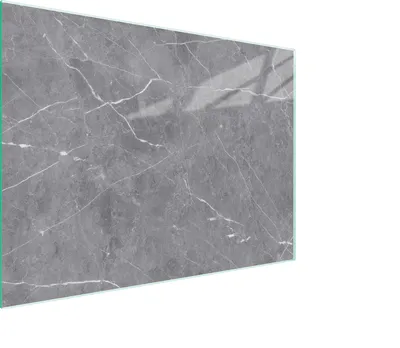 Produktbild von Schneidebrett Herdabdeckplatte Multiglasschneidplatte 30x22 cm Marmor Grau