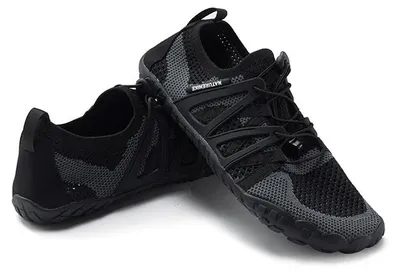 Produktbild von Wasserschuhe - CYY2321IA010 - Wassersportschuhe - Rutschfeste Sohle - Atmungsaktiv - Schnürverschluss - Größe 41 - Schwarz-Grau