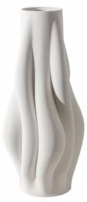 Produktbild von Casa Padrino Luxus Vase Weiß H. 48 cm - Keramik Blumenvase - Deko Accessoires