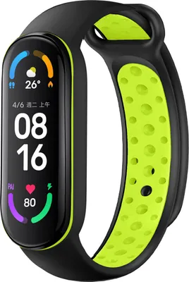 Produktbild von imoshion Pr2202 für Xiaomi Mi Band 5 / 6 - Black & Lime