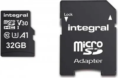 Produktbild von Integral INMSDH32G-100V30, 32 GB, UHS-I, 100 MB/s, 30 MB/s, Class 3 (U3), V30