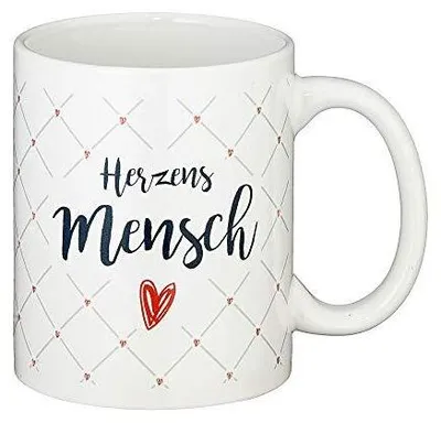 Produktbild von Becher Herzensmensch, 2/s, 300ml, 9,5cm