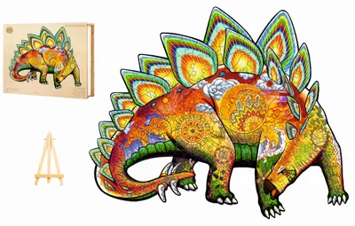 Produktbild von Pasjo24 Holzpuzzle Stegosaurus 263 Teile Holzbox