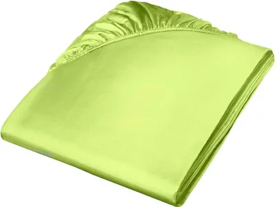 Produktbild von Fleuresse Mako-Satin-Spannlaken Colours, apfelgrün