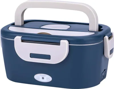 Productafbeelding van KRAFT&DELE | Elektrische lunchbox, 1,7 liter, 60W, zelfverwarmende containers, warmhoudbox 3-in-1, elektrische lunchbox, voor het opwarmen van eten onderweg, geschikt voor werk, auto, vrachtwagen, elektrische lunchbox, geïsoleerde lunchbox