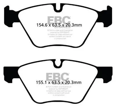 Image de Jeu de plaquettes de frein EBC Brakes pour l'avant (BMW Série 1 Berline (E87)) DP41493R