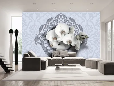 Produktbild von Vlies Fototapete 400x280 cm Tapeten Wandtapete XXL Blumen Orchidee Ornament b-A-0198-a-d