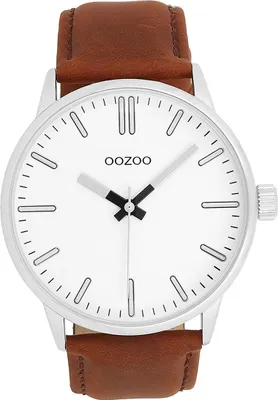 Produktbild von Oozoo Leder Damen-Herren Uhr Analog Quarzuhr Armband braun Timepieces D2UOC11513