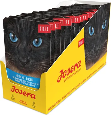 Produktbild von Josera Filet Huhn mit Lachs, Adult, jede Rasse, Huhn, Lachs, 70 g, Getreidefrei