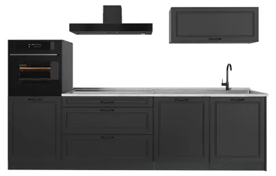 Imagen del producto de Mueble de cocina Vicco R-Line Antracita casa de campo/Antracita 280 cm sin encimera, Model 67973