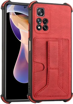Produktbild von König Design Hülle kompatibel mit Xiaomi Redmi Note 11 Pro / Note 11 Pro+ 5G Kunststoff Soft Handyhülle - Handy Case Rot