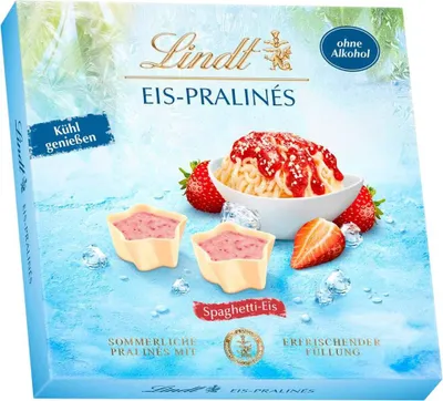 Produktbild von Lindt Eis-Pralinés Spaghetti-Eis 80g Sommer Edition Pralinen Schokolade Präsent