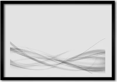 Produktbild von Bild - Bilder - Bilderrahmen - 70 cm x 50 cm - MDF-Rahmen, Wandkunst abstrakte Wellen
