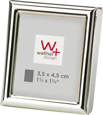 Image de Cadre photo miniature Walther Chloe, argenté, 3,5 x 4,5 cm