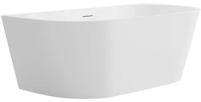 Zdjęcie produktu dla szkło ceramiczneO – Wolnostojąca wanna akrylowa Grazia, montowana na ścianie – biała z połyskiem – 170 x 79 cm