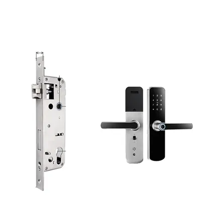 Produktbild von Smart Türschloss, Fingerabdruckzugang, Wetterbeständiges Design, Silber 3585