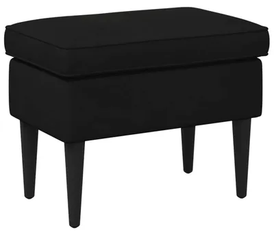 Produktbild von Hocker Schwarz 55 x 35 x 41 cm Samt
