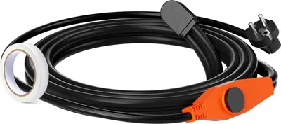 Obrázek produktu pro VEVOR topný kabel proti mrazu, 4 m, 23 W/m, topný kabel pro potrubí s vestavěným termostatem, topný kabel pro ochranu PVC hadic, kovových a plastových trubek před zamrznutím