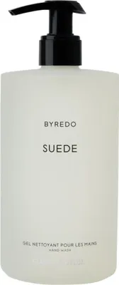Zdjęcie produktu dla Byredo Suede, Rąk, Mydło w płynie, Buteleczka z pompką, Oczyszczenie, Aqua (water), sodium laureth sulfate, cocamidopropyl betaine, parfum (fragrance), peg-7 glyceryl..., 450 ml