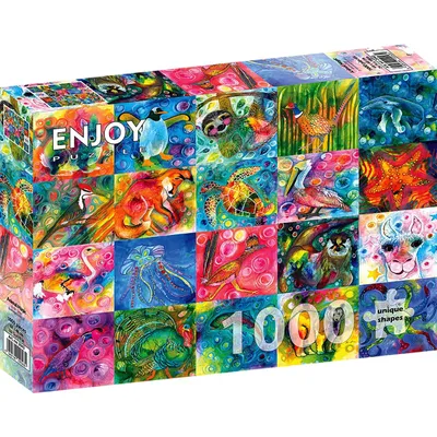Obrázek produktu pro Puzzle 1000 dílků Enjoy – Animal Magic