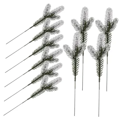Produktbild von 24 Stück Künstliche Kiefernzweige für Blumenarrangements und Dekoration
