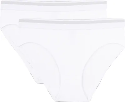 Produktbild von Sanetta Mädchen 2er Pack Rioslip - Slip, Unterhose Grau/Weiß 176 (14 Jahre)