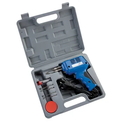 Produktbild von Kemper Lötkolben - 100W - 200V - mit 3 Spitzen, Lötdraht und Paste